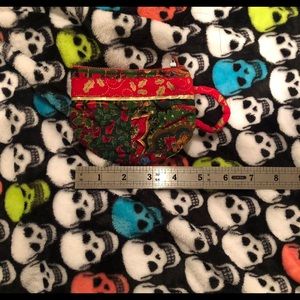 handmade xmas tea cup coin purse